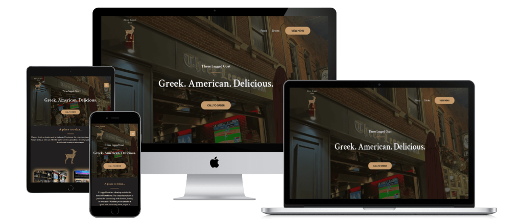 3 Legged Goat website by First Hill Marketing