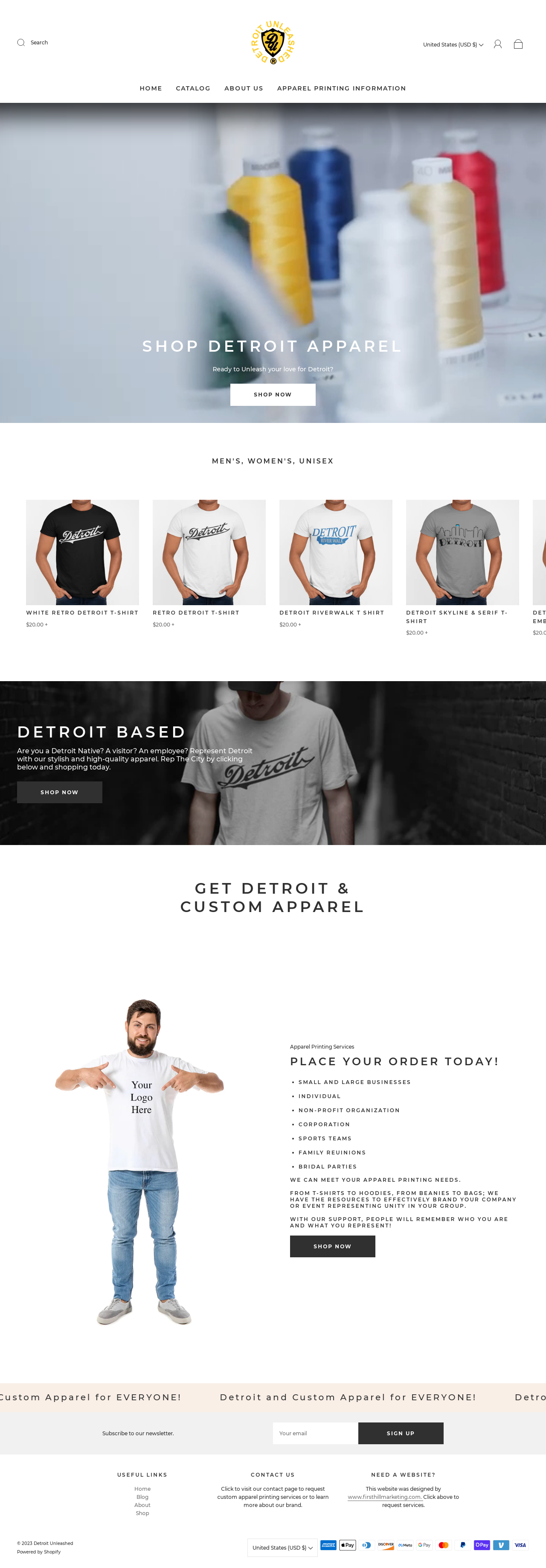 Website for Detroit Unleashed